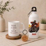 Bike Lover Personalized Bottle, Mug & Keyring Gift Set