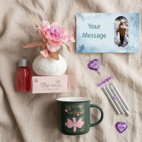 Best Friend Gift Set with Fragrance Diffuser, Mug & Wind Chime