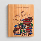 Wooden Notebook with Adventure at its peak & Himalayan Art