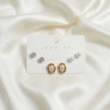 Versatile 3-Pair Earring Set JR-409