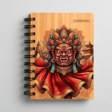 Personalized Lakhey Design Wooden Diary DKG-1071