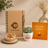 Premium Corporate Festive Combo – Diary, Pen, Ceramic Pot & Greeting Card SK-3162