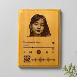 Personalized Music Player Wooden Photo Plaque SK-3188