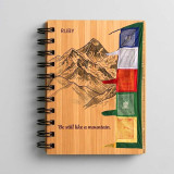 Calm & Peace Personalised A5 Wooden Journal Diary SK-3190
