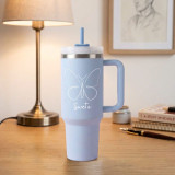 Personalized Butterfly Engraved Insulated Tumbler with Name – 1.18L JNK-7457