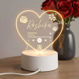Personalized Heart Glow Music Lamp with QR Code SK-3206