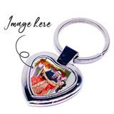 Personalized Heart Photo Keychain SK-3211