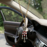 Butterfly & Om Hanging Car Charm for Positive Energy