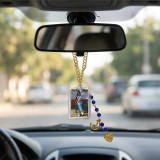Personalized Photo Hanging Car Charm DKG-1143
