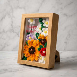 Birthday Fuzzy Flower Frame Surprise Gift SK-3254