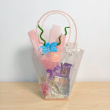 Elegant Beauty & Fuzzy Floral Bouquet Surprise Gift Hamper