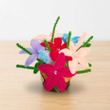 Personalized Miss You Fuzzy Lily Gift Basket SK-3273
