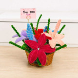 Personalized Miss You Fuzzy Lily Gift Basket SK-3273