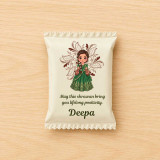 Personalized Shrawan White Chocolate Wrapper DKG-1198