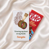 Personalized Chocolate Wrapper with KitKat Rich Chocolate DKG-1199