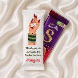 Custom Chocolate Wrapper with Dairy Milk Silk Fruit & Nut DKG-1200