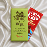 Personalized Mehendi Celebration Wrapper With Chocolate DKG-1208