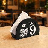 Custom Branded Table Tissue Holder with QR Display SK-3307