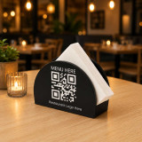 Custom Branded Table Tissue Holder with QR Display SK-3307
