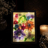 LED Fuzzy Gerbera Flower Frame – Everlasting Gift SK-3309