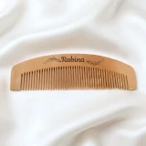 Personalise Natural Bamboo Hair Comb