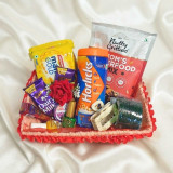 Shrawan Delight Basket with Horlicks, Dry Fruits Mix & Chocolates JNK-7510