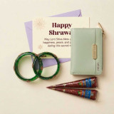 Shrawan Personalized Wallet, Mehendi & Bangle Gift Set SPM-807