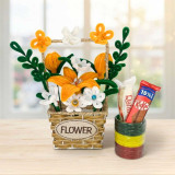 Blooming Shrawan Celebration Basket Set DKG-1233