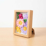 Handcrafted Fuzzy Flower With Frame DKG-1238