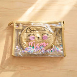 Golden Travel Cosmetic Bag Set of 3 MUP-16