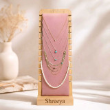 Personalized Wooden Jewelry Stand with Name & Message