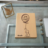 Personalized Wooden Cover Journal with Elephant Design SK-3312