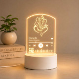 Lord Ganesh Engraved LED Acrylic Frame with Favorite Song JNK-7530