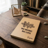 Personalized Music Theme Wooden Notebook SK-3322
