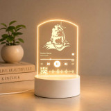 Lord Shiva Engraved LED Acrylic Frame with Favorite Song JNK-7535