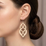Artistic Wooden Earrings JR-478