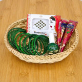 Elegant Green Beauty & Bangles Basket SPM-826