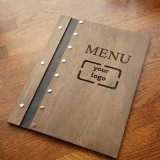 Custom Engraved Wooden Menu Cover DKG-1308