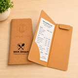 Restaurant Bill Book with Light Brown Screen Print Design RBB-02