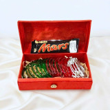 Green & Red Bangles Set with Jhumka Bangles and Chocolate JNK-7608