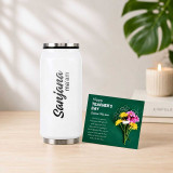 Personalized Teacher's Day Bottle & Card Gift Set DKG-1417