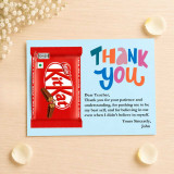 KitKat Chocolate with Personalized Thank You Card DKG-1425