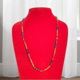 Red, Yellow & Green Crystal Pote Mala- 16.5" Pote-171