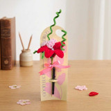 Teacher Appreciation Gift Set with Fuzzy Flowers & Personalized Pen JNK-7635
