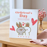 Giant Pink Teddy Bear & Red Rose Girlfriend's Day Gift Set SPM-873