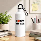 I Love My Sister Printed Water Bottle