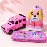 Kids Piggy Bank, Casting Car & Pencil Box Gift Set DKG-1565