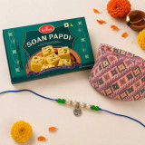 Rakhi Gift Combo with Dhaka Topi & Soan Papdi for Brother JNK-7685