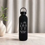 Best Bond in the World Engraved Black Matte Bottle DKG-1576