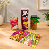 Elegant Raksha Bandhan Gift Set with Snacks & Nuts SK-3379